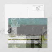 Moderne opmaak met geordende letters briefkaart (Voorkant / Achterkant)