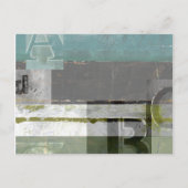 Moderne opmaak met geordende letters briefkaart (Voorkant)