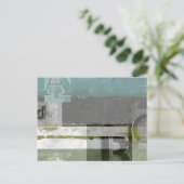 Moderne opmaak met geordende letters briefkaart (Staand voorkant)