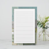 Moderne opmaak met geordende letters briefpapier (Staand voorkant)