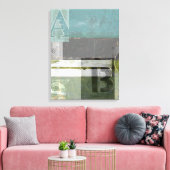 Moderne opmaak met geordende letters canvas afdruk (Insitu (Woonkamer))