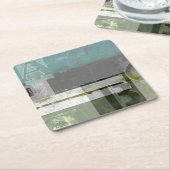 Moderne opmaak met geordende letters kartonnen onderzetters (Schuin)