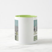 Moderne opmaak met geordende letters mok (Midden)