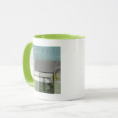 Moderne opmaak met geordende letters mok (Voorkant links)