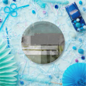 Moderne opmaak met geordende letters papieren bordje (Feest)