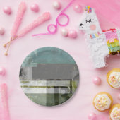 Moderne opmaak met geordende letters papieren bordje (Feest)