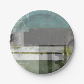 Moderne opmaak met geordende letters papieren bordje (Voorkant)