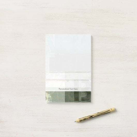 Moderne opmaak met geordende letters post-it® notes (Op bureau)