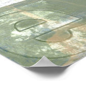 Moderne opmaak met geordende letters poster (Hoek)