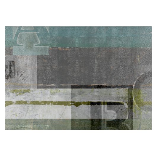 Moderne opmaak met geordende letters snijplank (Voorkant)