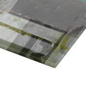 Moderne opmaak met geordende letters snijplank (Hoek)