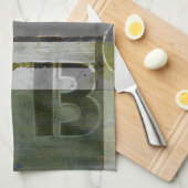 Moderne opmaak met geordende letters theedoek (Quarter Fold)