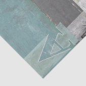 Moderne opmaak met geordende letters tissuepapier (Detail)