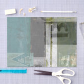 Moderne opmaak met geordende letters tissuepapier (Craft)