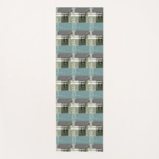 Moderne opmaak met geordende letters yogamat (Voorkant)