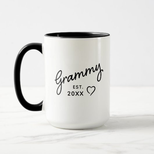 Moderne Oprichtingsdatum Grammy Koffie Mok (Links)