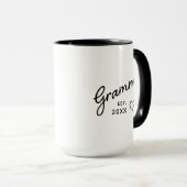 Moderne Oprichtingsdatum Grammy Koffie Mok (Voorkant rechts)