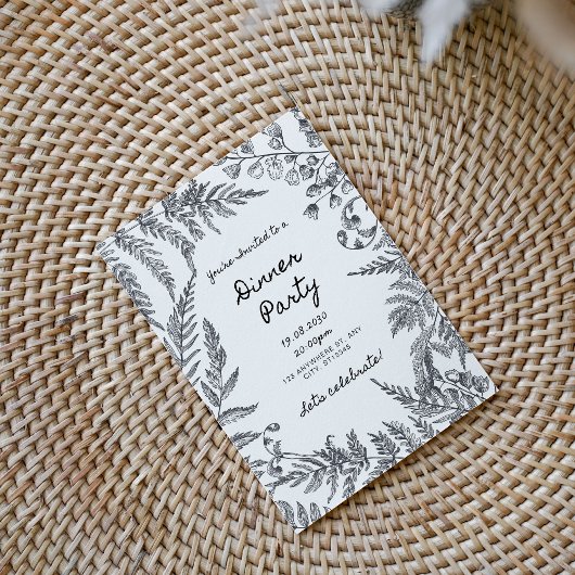 Moderne oproep in het zwart-wit kaart