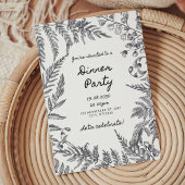 Moderne oproep in het zwart-wit kaart