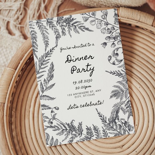 Moderne oproep in het zwart-wit kaart