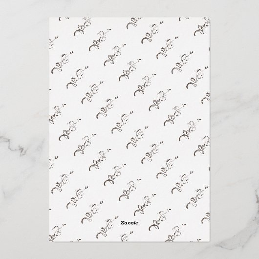 Moderne opslag - Echte Folie 3 Fotocollage Folie Feestdagenkaart (Achterkant)