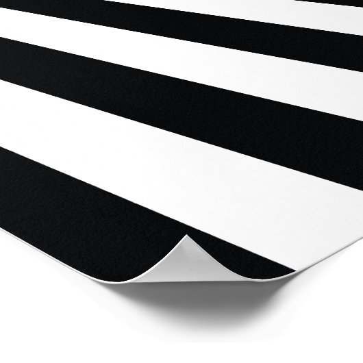 Moderne optische illusie wand zwart-wit poster (Hoek)