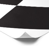 Moderne optische illusie zwart-wit poster (Hoek)