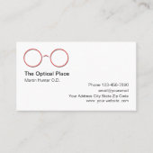 Moderne Optometrist en Optical Store Visitekaartje (Voorkant)