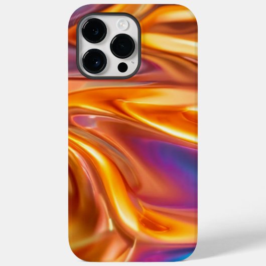 Moderne Oranje Abstracte Kunst Esthetisch Case-Mate iPhone Case (Achterkant)