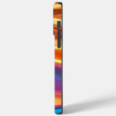Moderne Oranje Abstracte Kunst Esthetisch Case-Mate iPhone Case (Achterkant / Links)