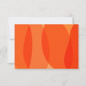 Moderne Oranje Abstracte vormen Aangepast Afstuder Bedankkaart (Achterkant)
