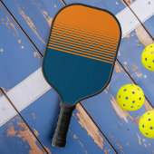 Moderne Oranje Blauwe Sporten Fade Pickleball Paddle