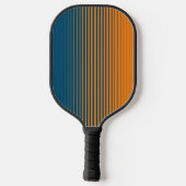 Moderne Oranje Blauwe Sportenkant Vervagen Pickleball Paddle (Achterkant)