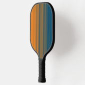 Moderne Oranje Blauwe Sportenkant Vervagen Pickleball Paddle (Links)