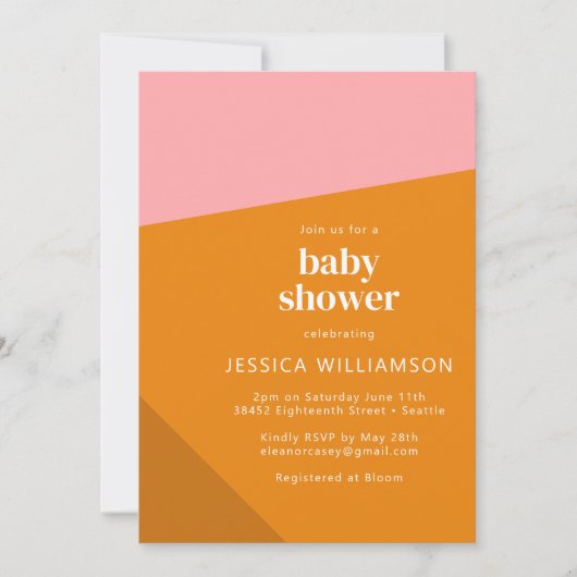 Moderne Oranje bloeddrukmeter Kaart (Voorkant)