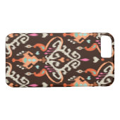 Moderne oranje bruine gordelstaartstam Case-Mate iPhone case (Achterkant (Horizontaal))