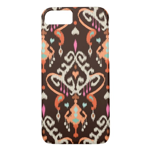 Moderne oranje bruine gordelstaartstam Case-Mate iPhone case (Achterkant)