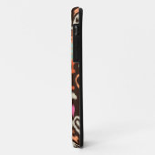 Moderne oranje bruine gordelstaartstam Case-Mate iPhone case (Achterkant/links)