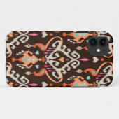 Moderne oranje bruine gordelstaartstam Case-Mate iPhone case (Achterkant (horizontaal))