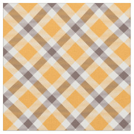 Moderne Oranje bruine speldenkpatroon Stof