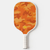 Moderne Oranje Camo Yellow Initialen Kleurrijke sp Pickleball Paddle (Voorkant)