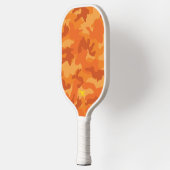 Moderne Oranje Camo Yellow Initialen Kleurrijke sp Pickleball Paddle (Links)