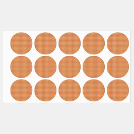 Moderne oranje cirkelverpakkingslabels labels