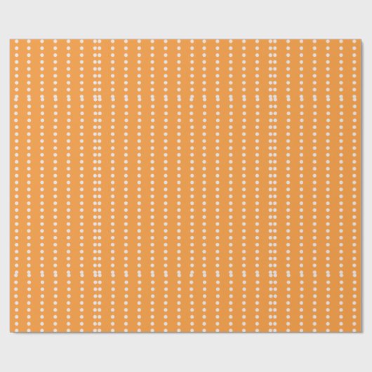 Moderne Oranje contrasterende Stippen Cadeaupapier (Vlak)