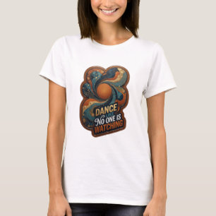 Moderne Oranje DANS ALSOF NIEMAND TOEKIJKT T-shirt