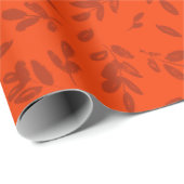 Moderne Oranje en rode flacon Cadeaupapier (Rol Hoek)
