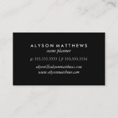 Moderne Oranje en witte Chevron Visitekaartje (Achterkant)