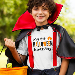 Moderne Oranje en zwarte thuisdag T-shirt