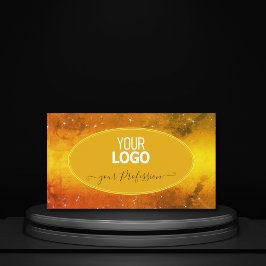 Moderne Oranje gele gele kiestbanden toevoegen Log Visitekaartje