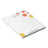 Moderne Oranje Gele Waterverf Lieve God Notitieblo Notitieblok (Schuin)